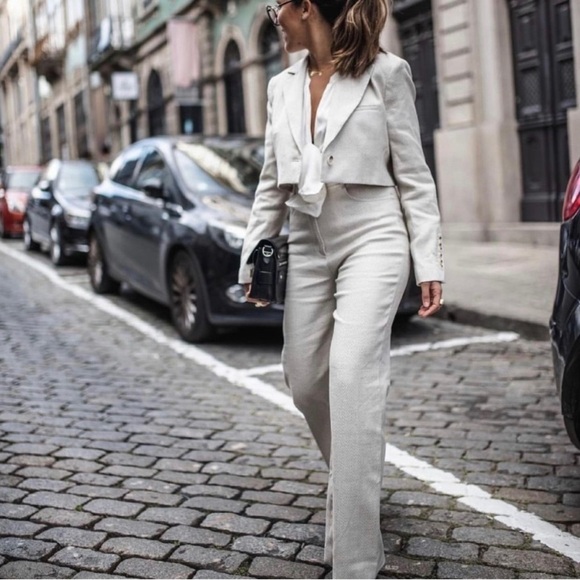 Zara SET Short Blazer & Pants Bloggers’ Favorite Rare Find Size XL - Picture 8 of 16